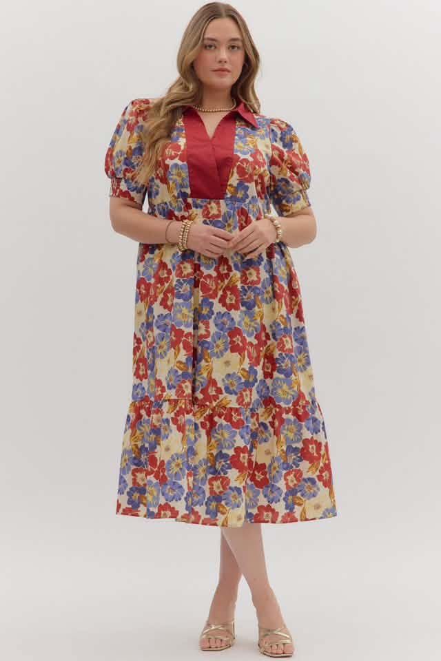 Cherry Floral Dress