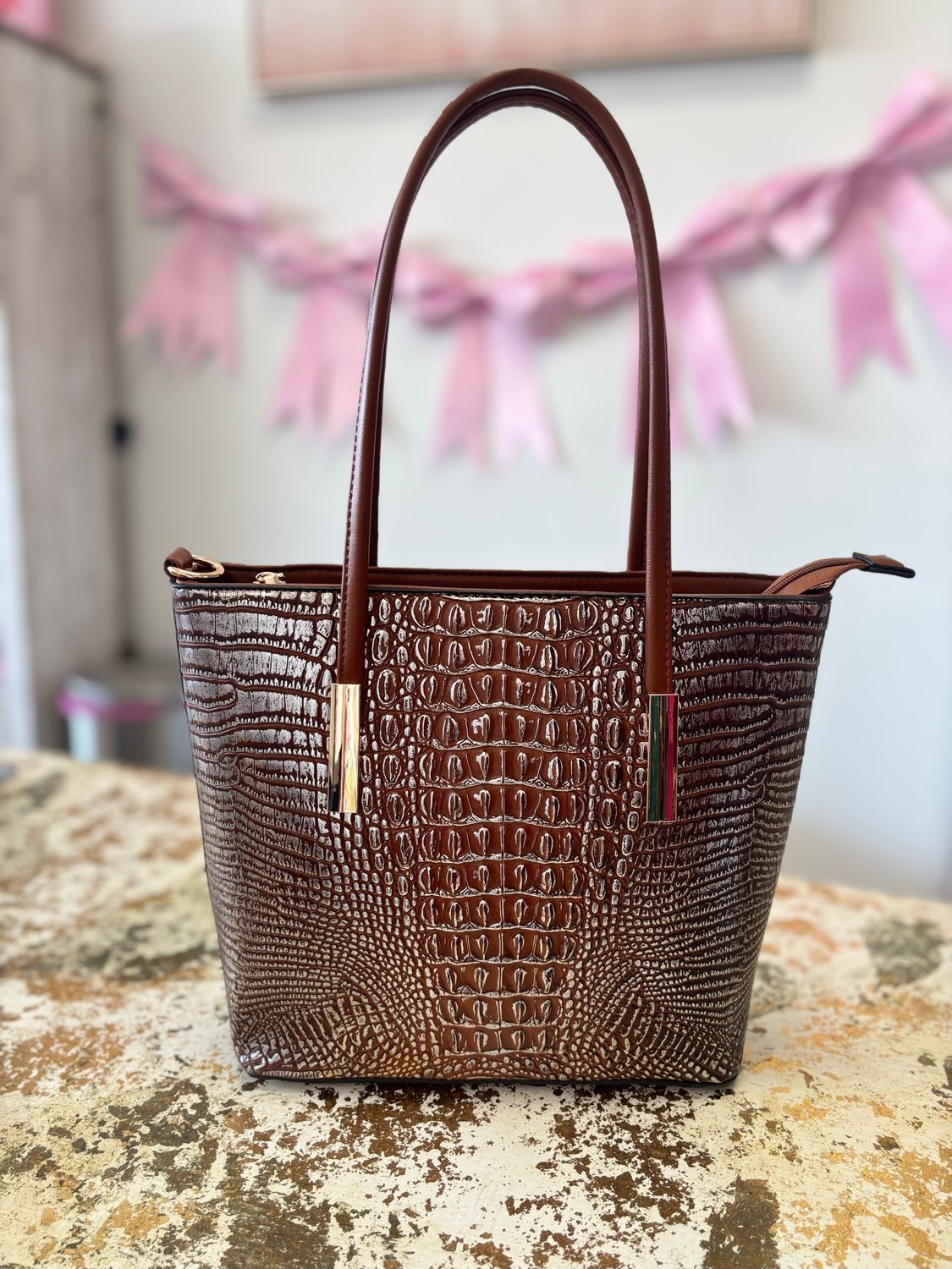 Brown Skin Medium Purse