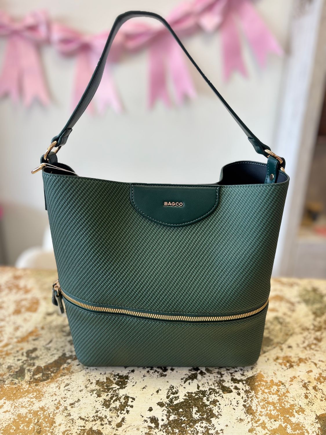 Dark Green Zip Purse