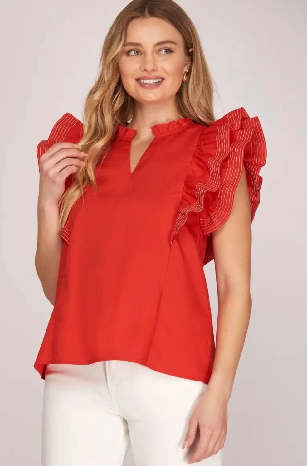 Red Ruffle Stich