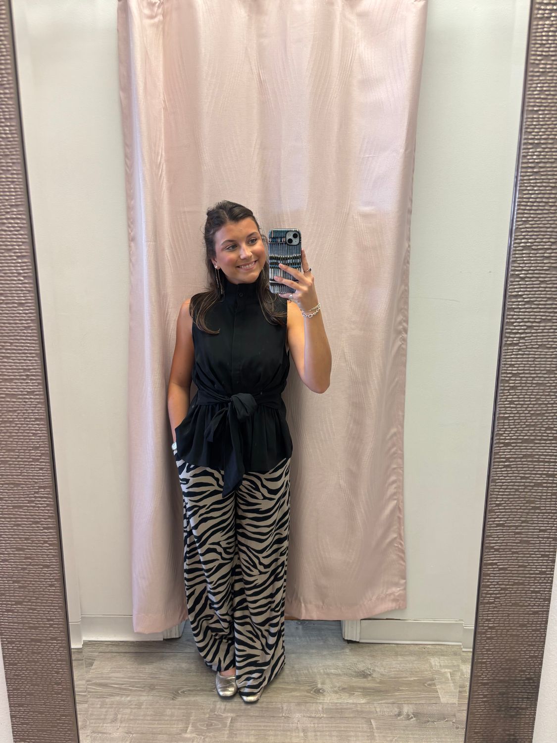 Zebra Wide Leg Pants