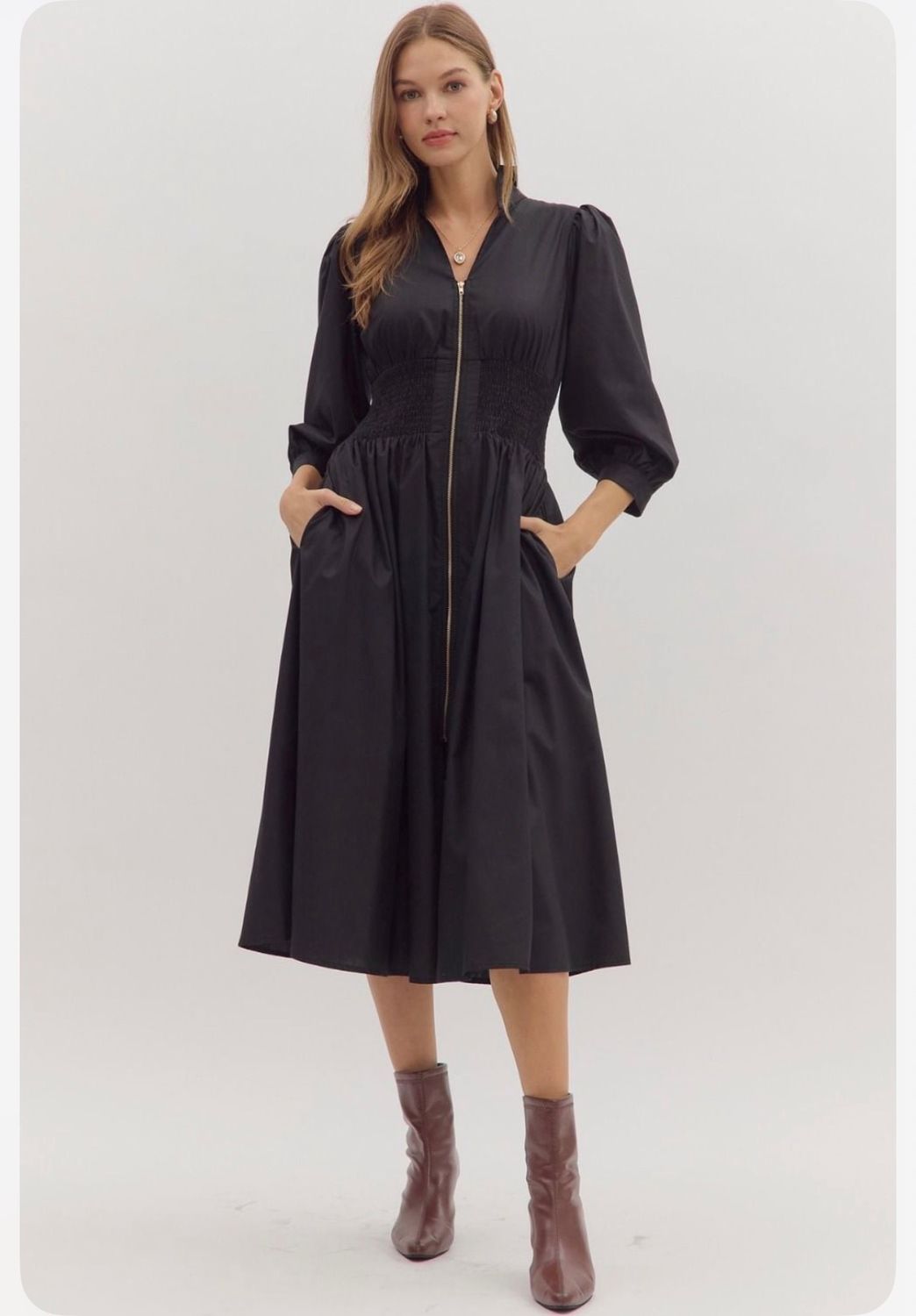 Zipper Maxi Black