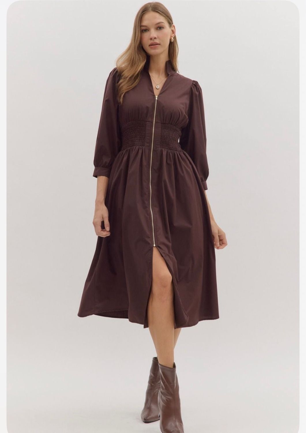 Zipper Maxi Brown