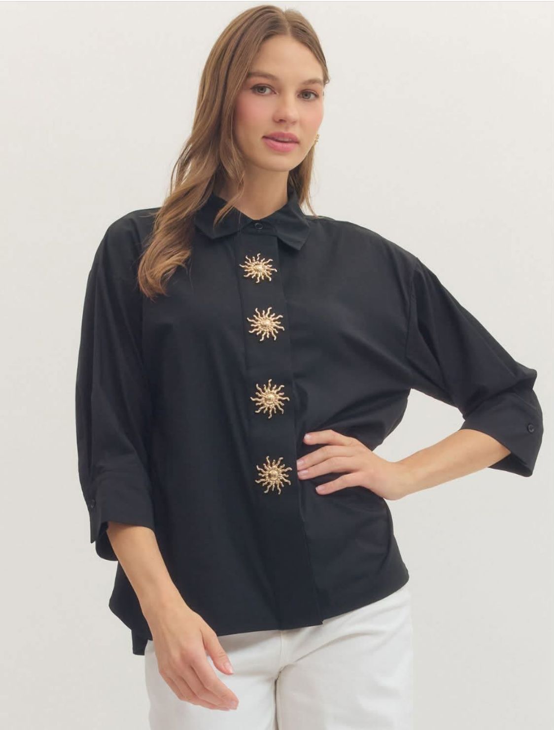 Sun Button Top