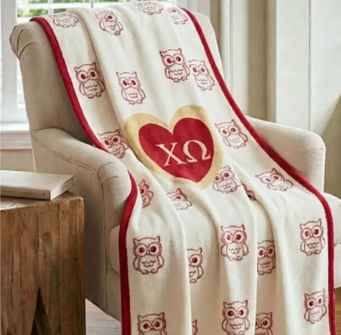 Chi Omega Sorority Luxury Blankets