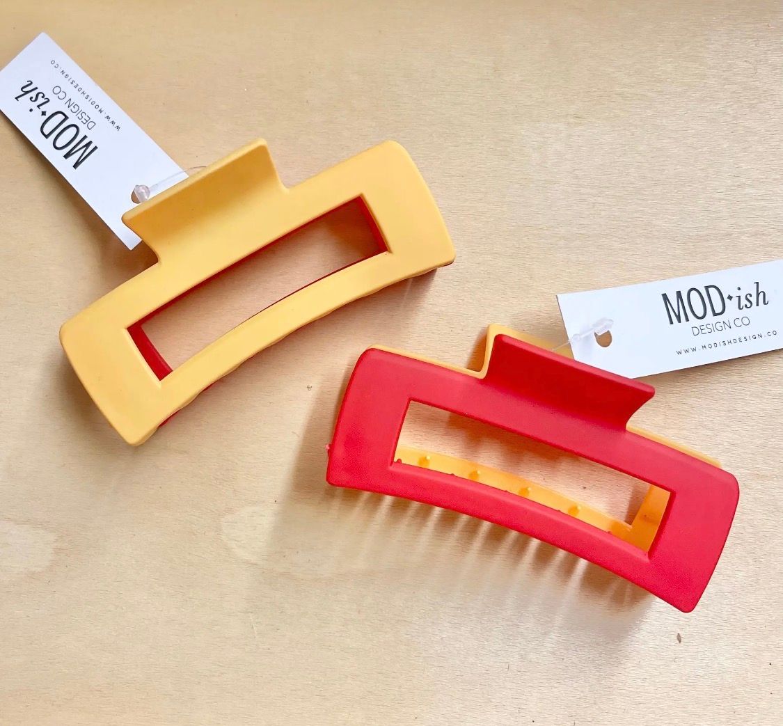 Two Tone Claw Clips