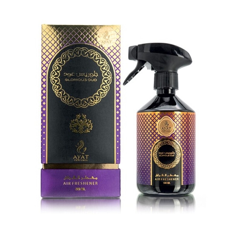 Spray textile prestige GLORIOUS OUD de Ayat Perfumes 500ml