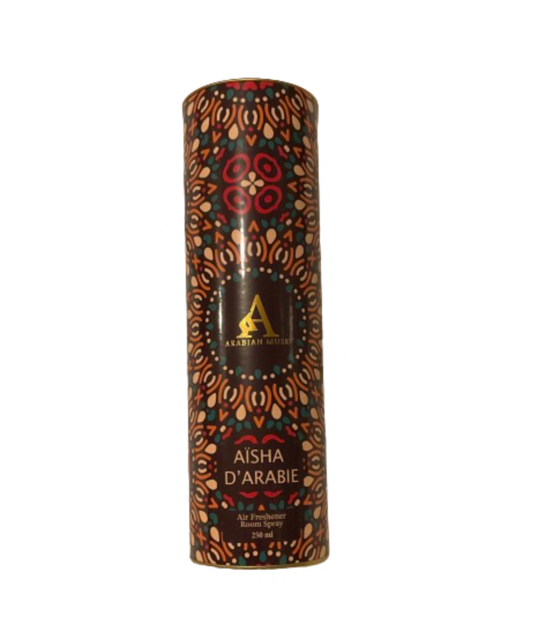 Spray textile AÏSHA D’ARABIE (Haute gamme) de Arabian Musk 250 ml
