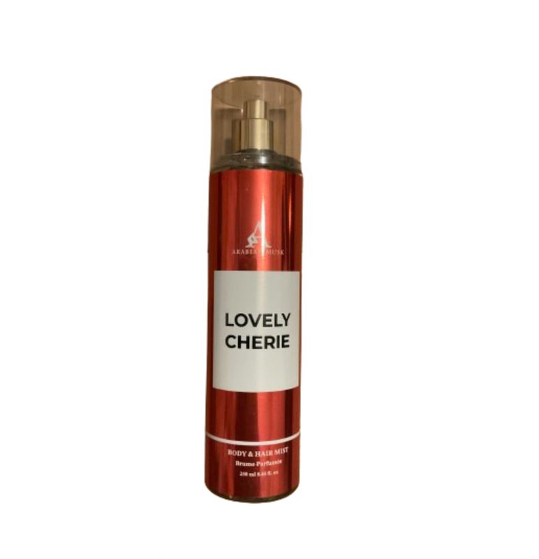 Brume parfumé Body &amp; Hair Mist LOVELY CHERIE 250ml De Arabian Musk