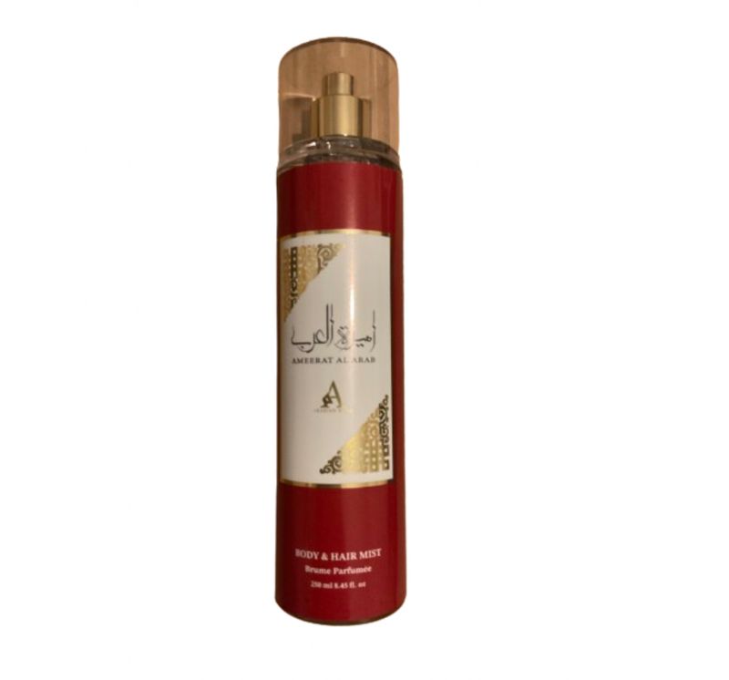 Brume parfumé Body &amp; Hair Mist AMEERAT AL ARAB 250ml De Arabian Musk