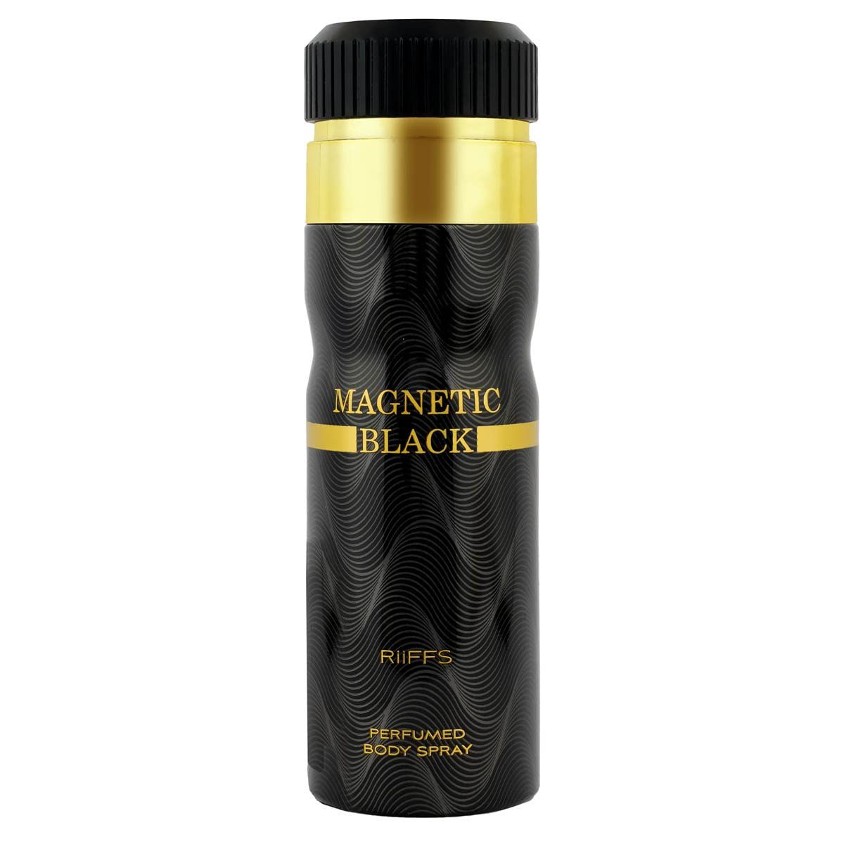 Déodorant MAGNETIC BLACK de Riffs - 200ml ~ Pour homme
