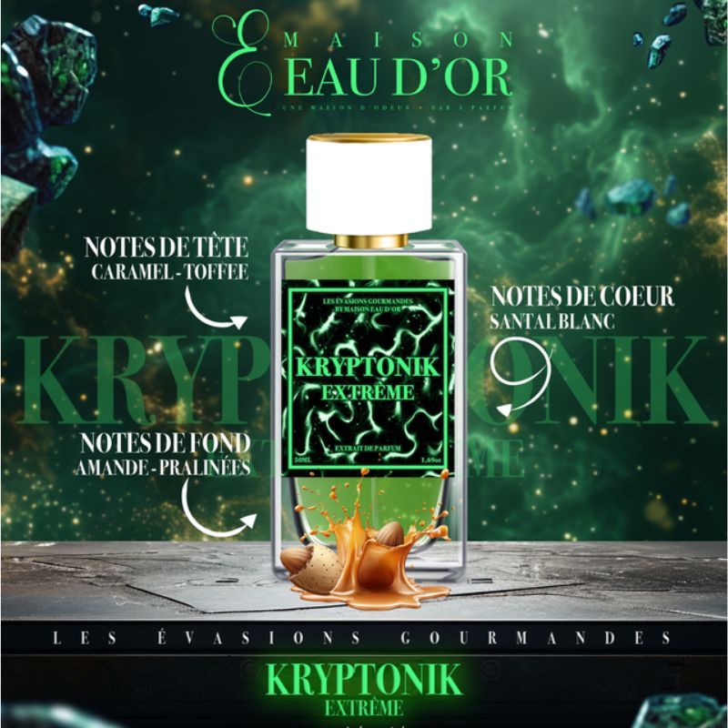 Extrait de parfum KRYPTONIK EXTRÊME de Maison Eau D’or  50ml
