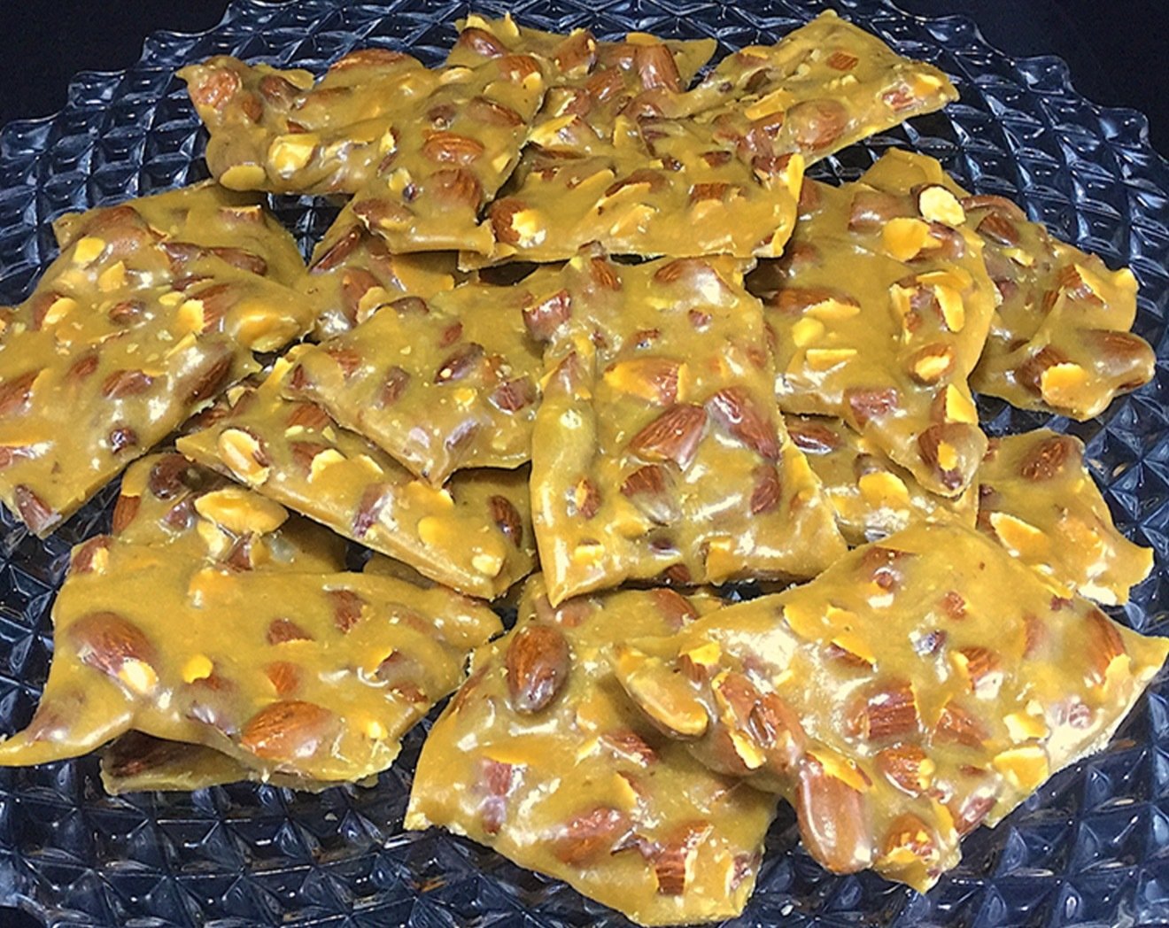 Toasted Almond Caramel Brittle  (1/2  pound)