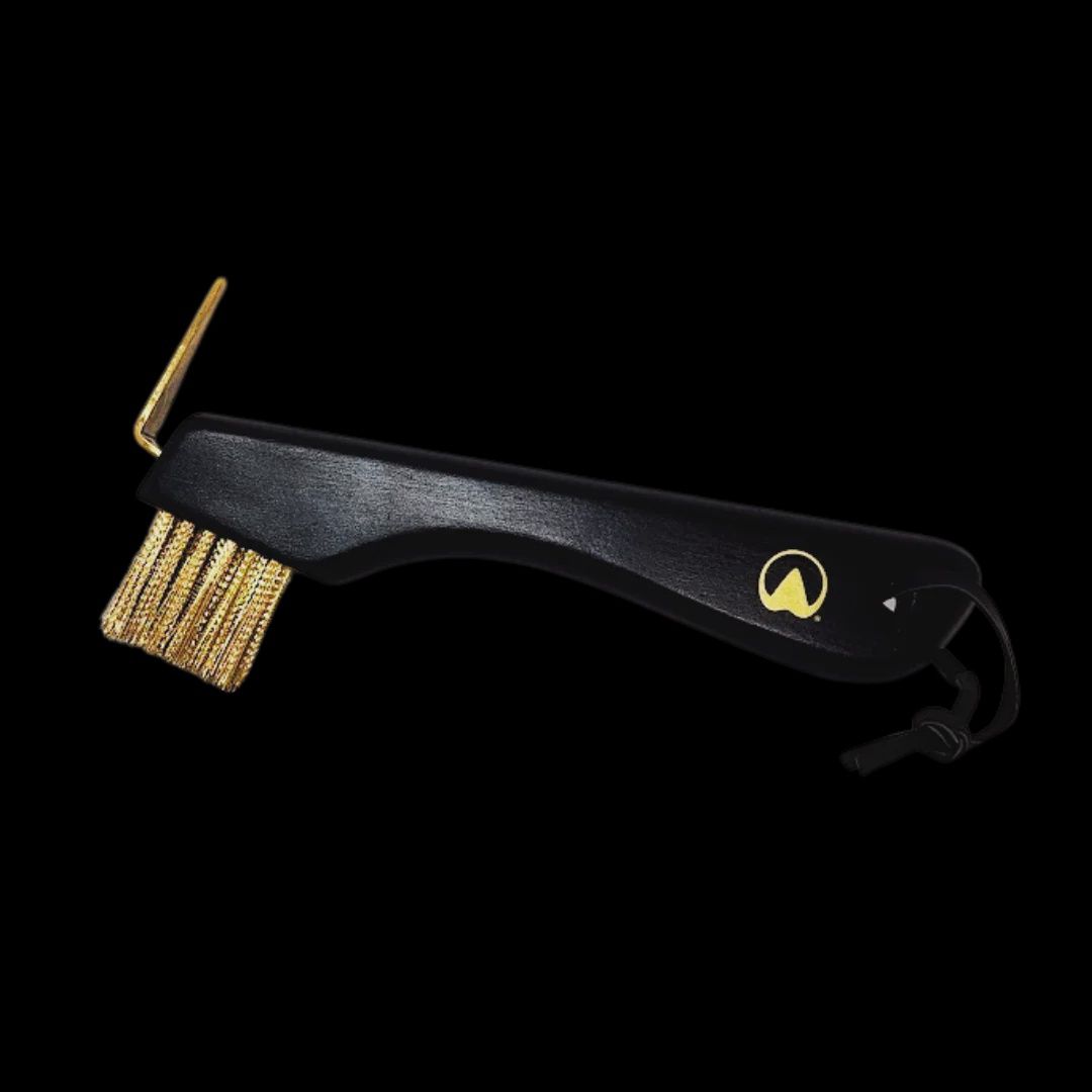 Hoof Pick with Copper Wire Bristles