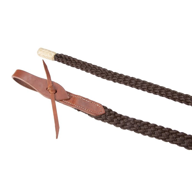 Fort Worth flat 8' poly split reins - available in two colours