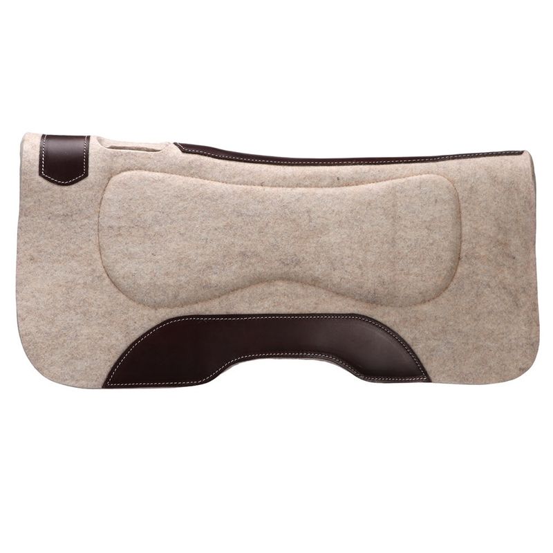 Fort Worth Merino Wool Felt Saddle Pad - Beige