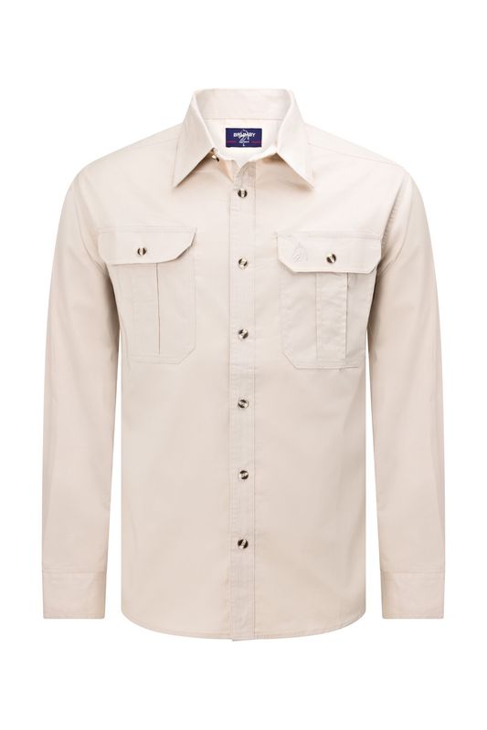 Sand work shirt full button
