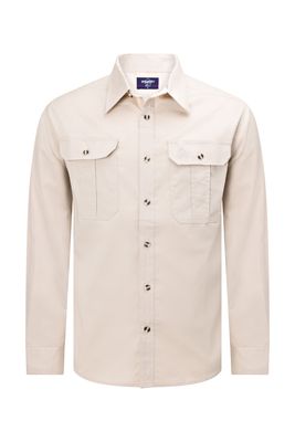 Sand work shirt full button