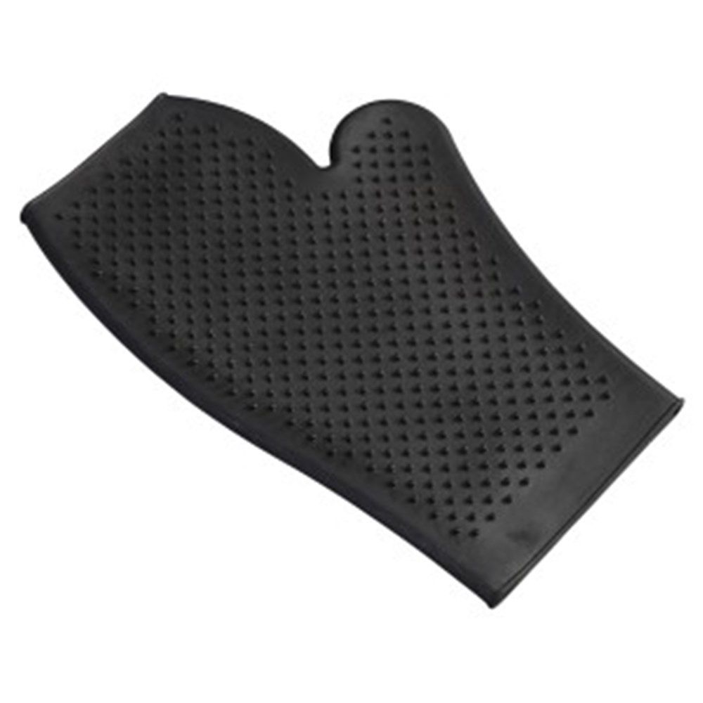 Rubber Grooming Mitt - available in 5 colours, Colour: Black