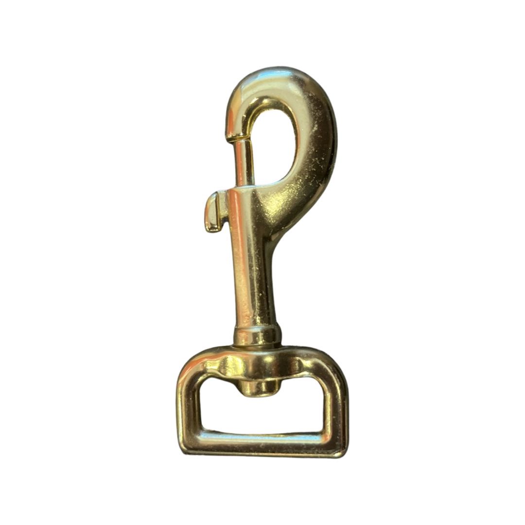 Eureka - Brass Plated Square Eye Snap - 1&quot;
