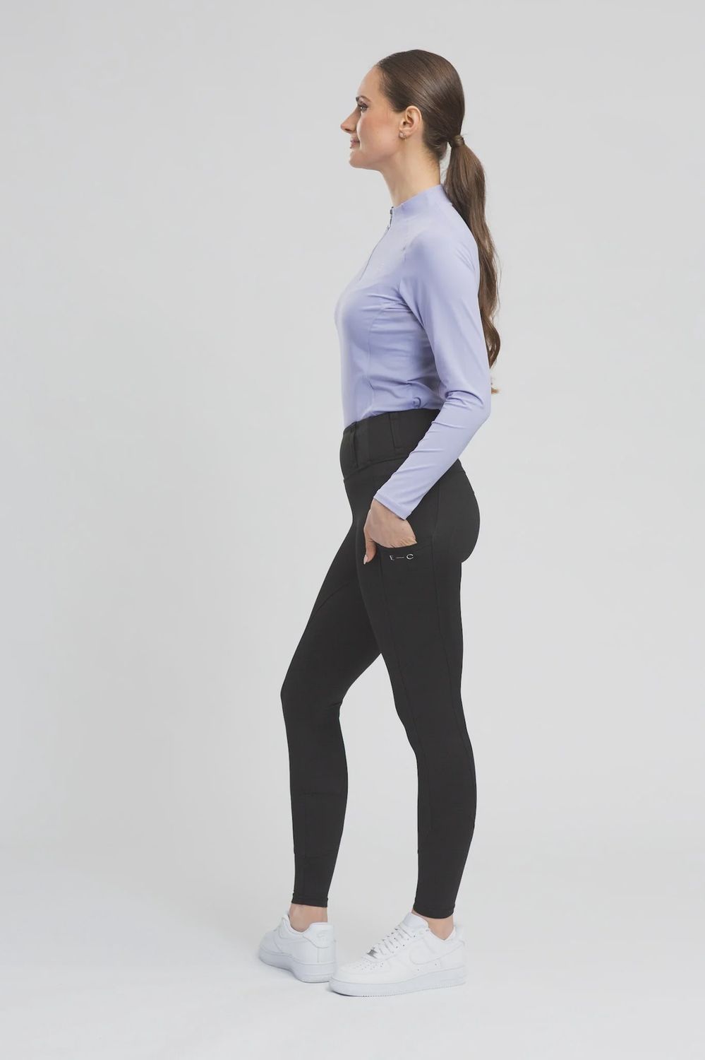 Equestrian Collective Everyday Tights, Size: XXL, Colour: Black