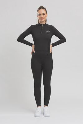 Equestrian Collective Mesh Base Layer - Black Long Sleeve