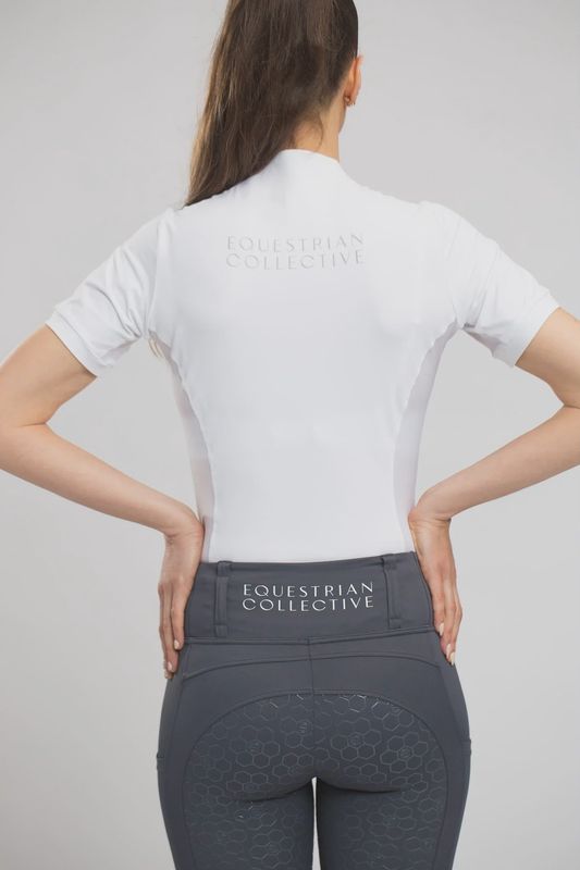 Equestrian Collective Mesh Base Layer - White Short Sleeve