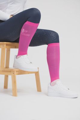 Equestrian Collective Ultra Thin Long Socks 2pk - Pink Fizz, Size: One size/Two pairs, Colour: Pink Fizz