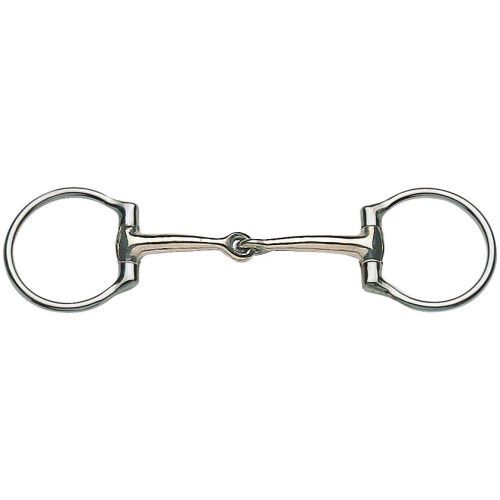 California Snaffle Bit with stainless steel mouth, Size: Cob (12.5cm)