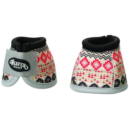 Weaver No Turn Bell Boots Crimson Aztec, Size: Medium