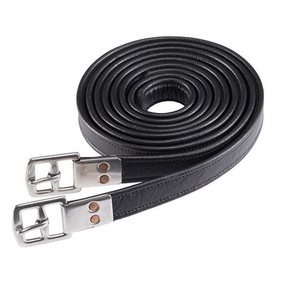 Jeremy &amp; Lord Calfskin Stirrup Leathers - Black