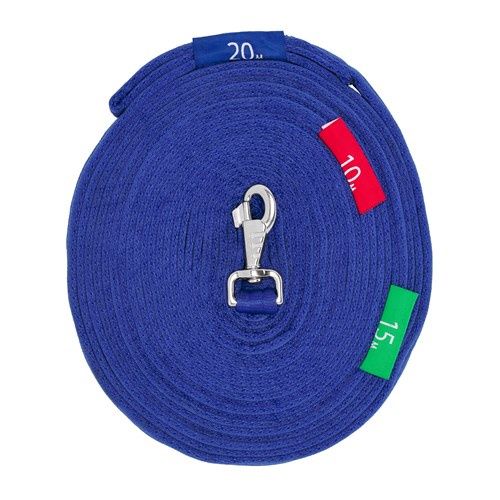 Lunge Lead with Circle Markers, Colour: Blue