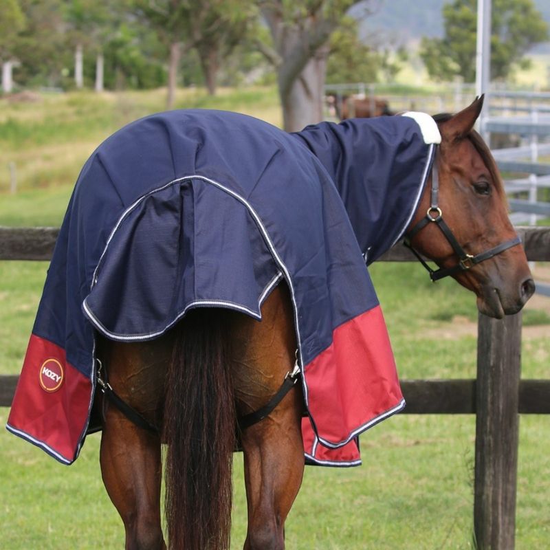 KOZY 1200D Queenslander Rug Combo in Navy &amp; Red