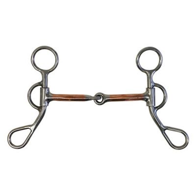 Fort Worth Training Snaffle Bit - Copper Mouth