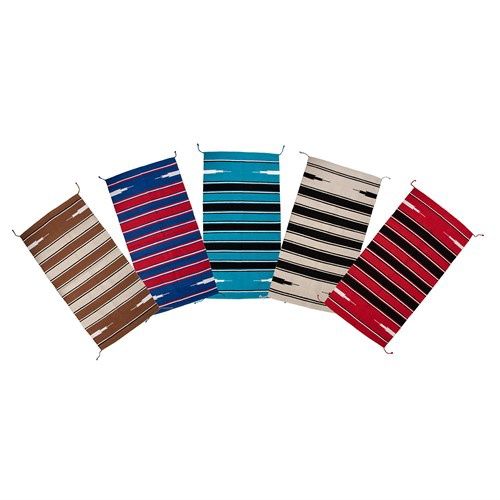 Fort Worth Navajo woven saddle blanket - assorted colours 30&quot; x 60&quot;