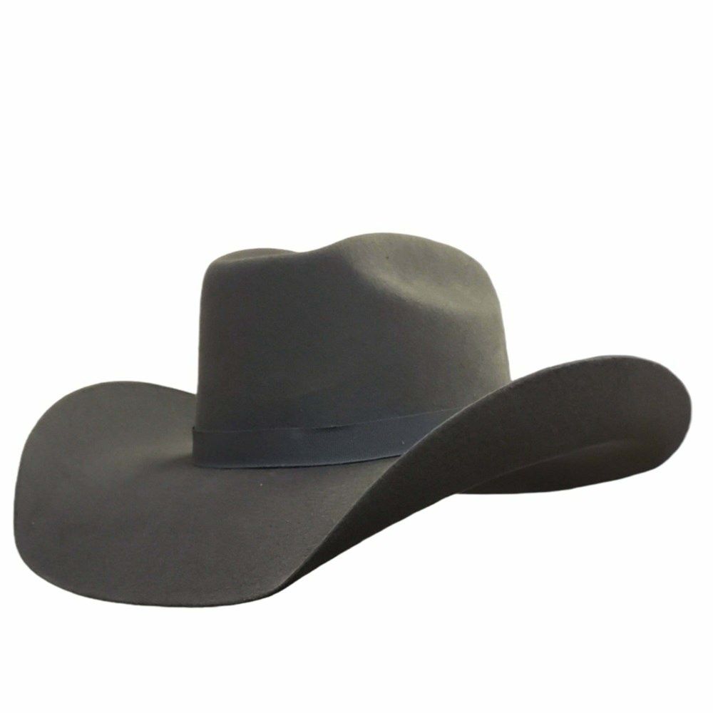 Cowboy Hat - Chute Gun Metal Grey, Size: Small 55cm - 56cm