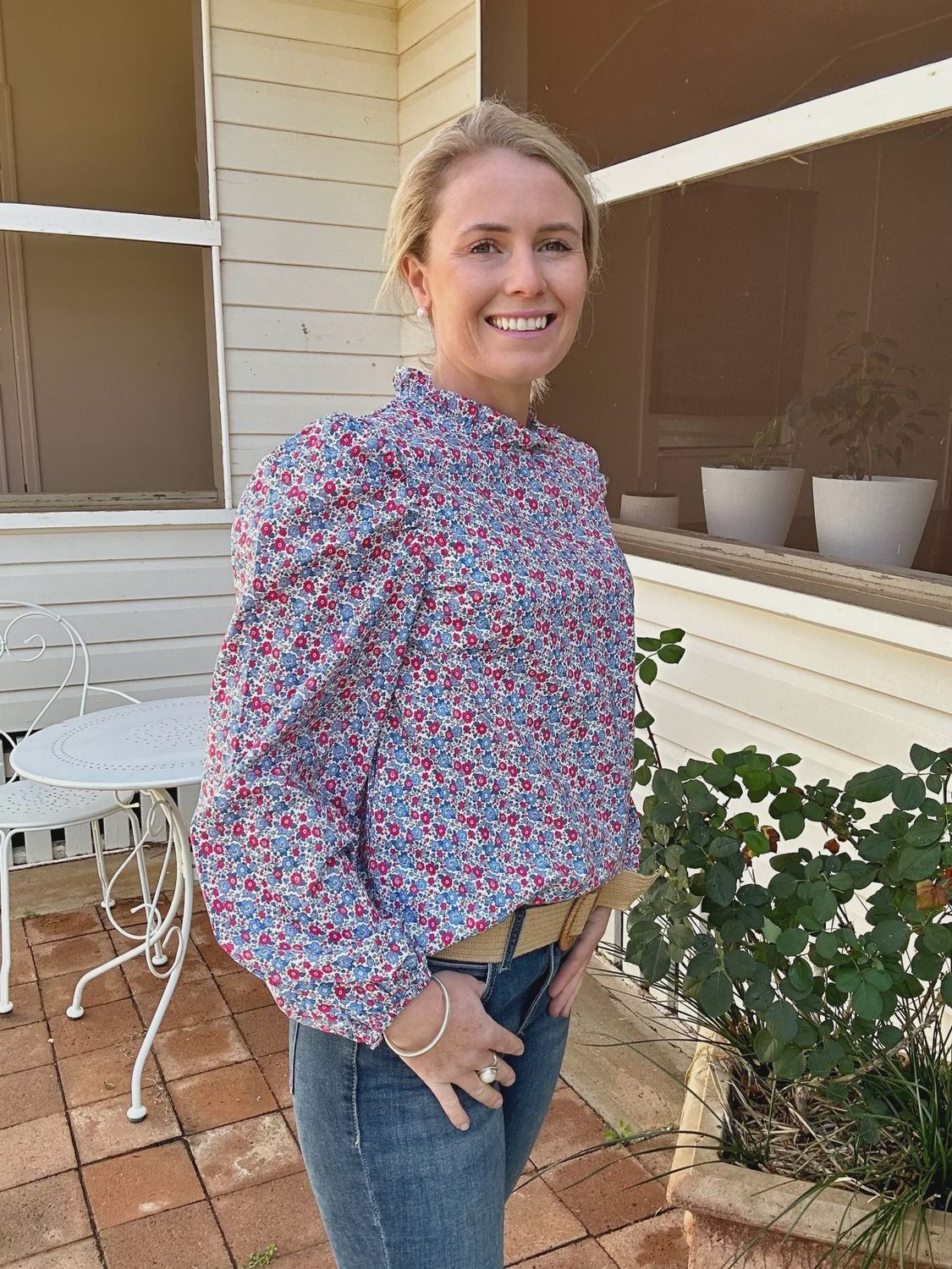 Black Colt Brooke - Blue Floral shirt