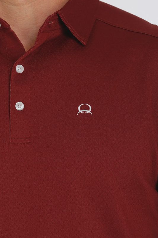 CINCH Arena Flex Polo Shirt - Dark Red