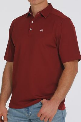 CINCH Arena Flex Polo Shirt - Dark Red