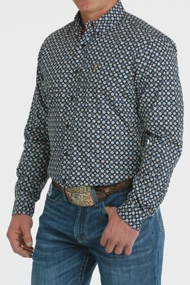 CINCH Men&#39;s Shirt - Navy print