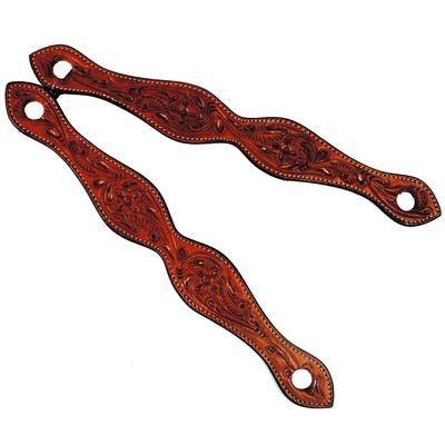 Fort Worth floral tooled slobber straps
