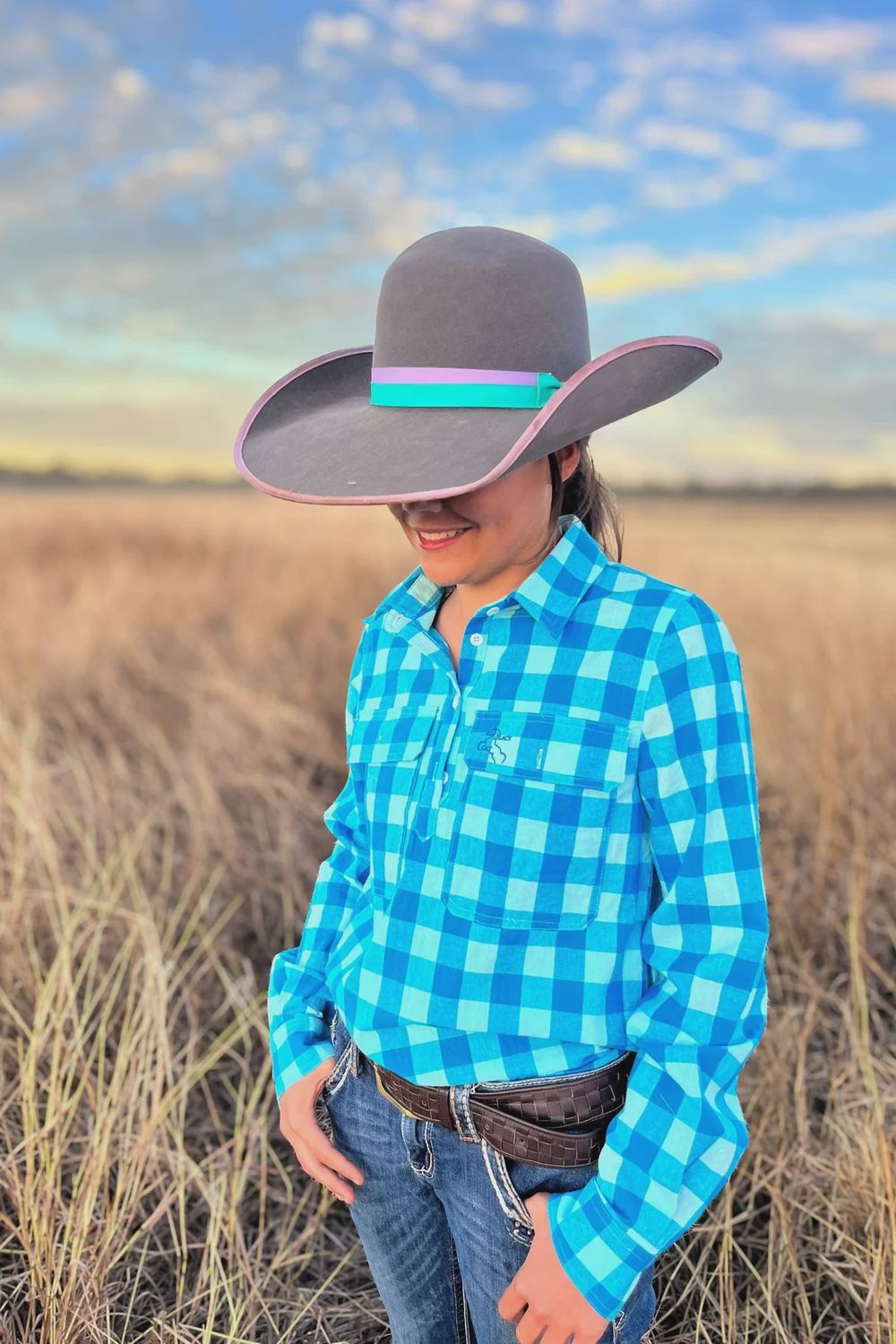 Black Colt - Work Shirt - Blue Check