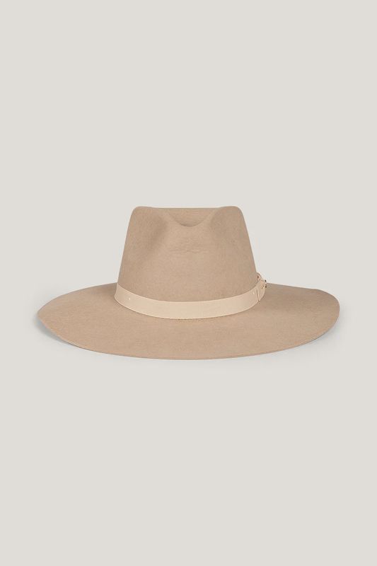 Rivercrossing Crushable felt hat - Sand / Red / Mustard