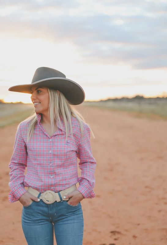 Black Colt - Lilly Shirt - Pink and Blue Check