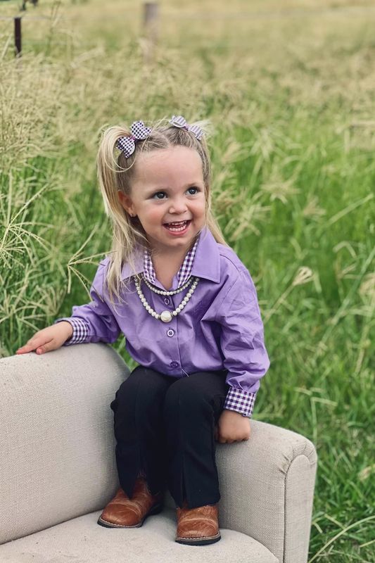 Black Colt - Girls Jane shirt in Purple