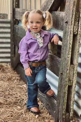 Black Colt - Girls Jane shirt in Purple