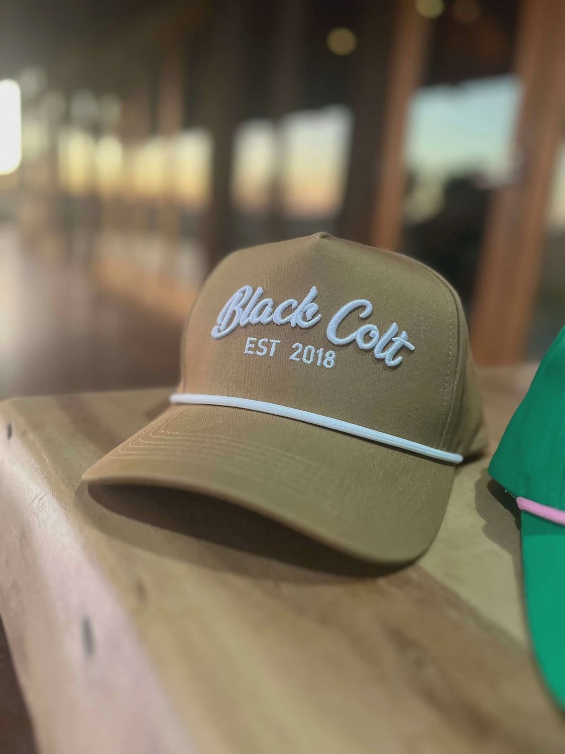 Black Colt Cap - Caramel