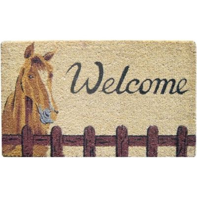 Door Mat - Welcome horse