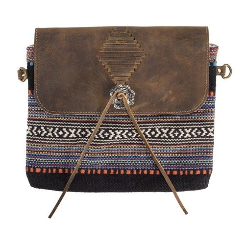 Navajo handbag - black &amp; blue