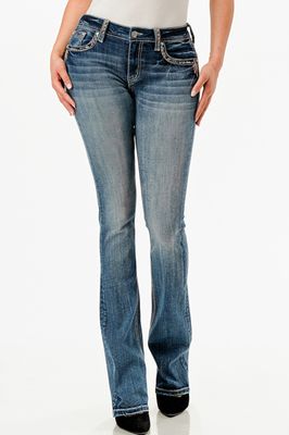 Grace in LA - Indian Embellished Mid Rise